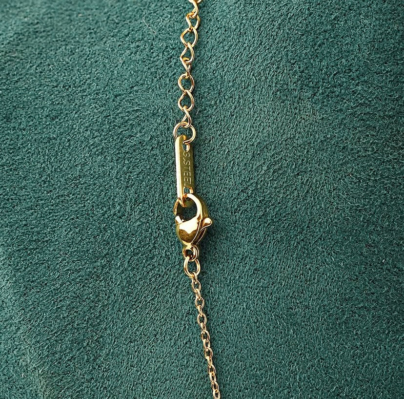 Delicate Gold Open Heart Necklace